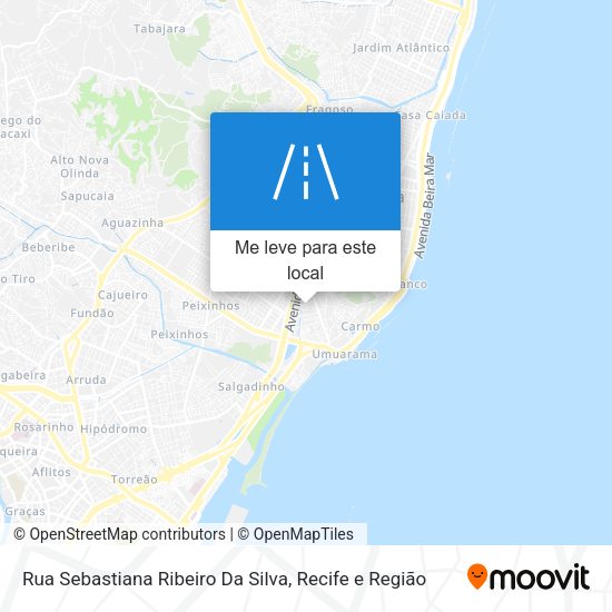 Rua Sebastiana Ribeiro Da Silva mapa