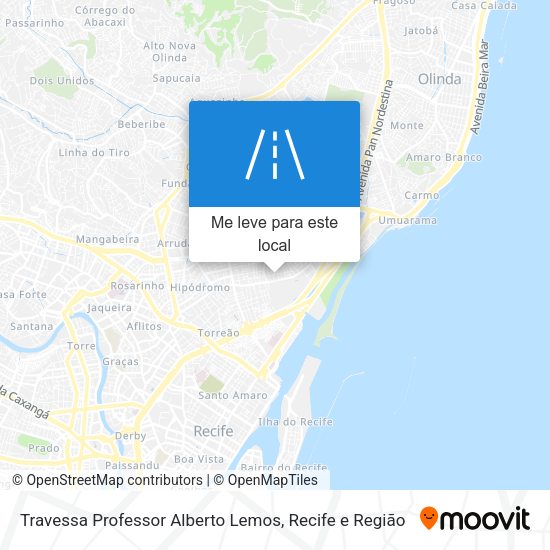Travessa Professor Alberto Lemos mapa