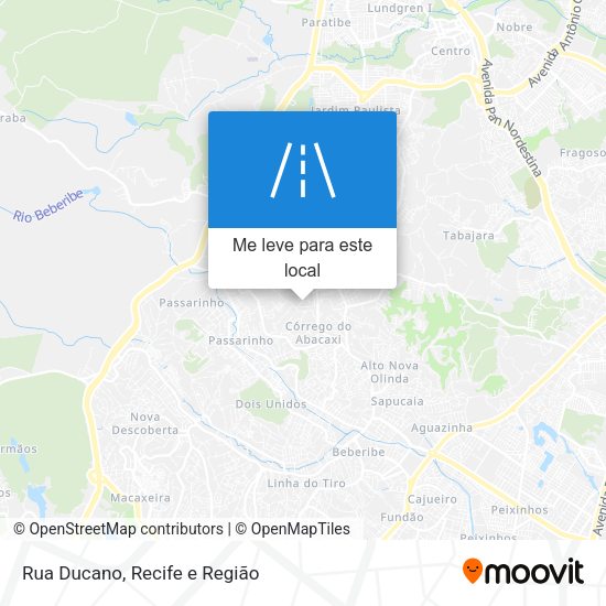 Rua Ducano mapa