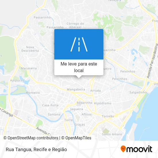 Rua Tangua mapa