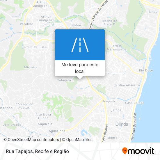 Rua Tapajos mapa