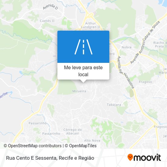 Rua Cento E Sessenta mapa