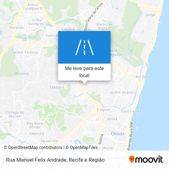Rua Manuel Felix Andrade mapa