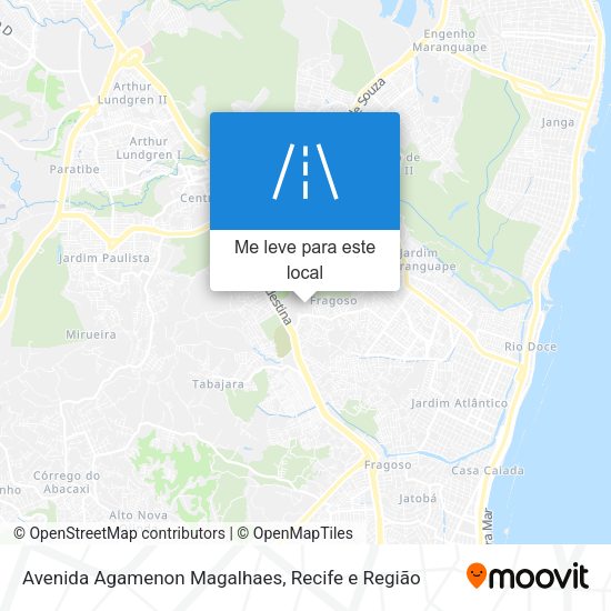 Avenida Agamenon Magalhaes mapa