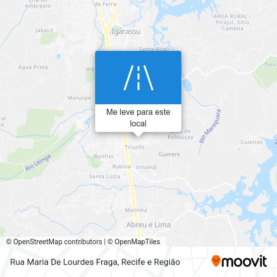 Rua Maria De Lourdes Fraga mapa