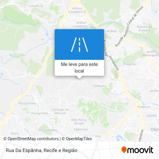 Rua Da Espãnha mapa