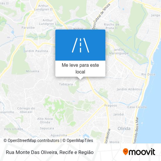 Rua Monte Das Oliveira mapa