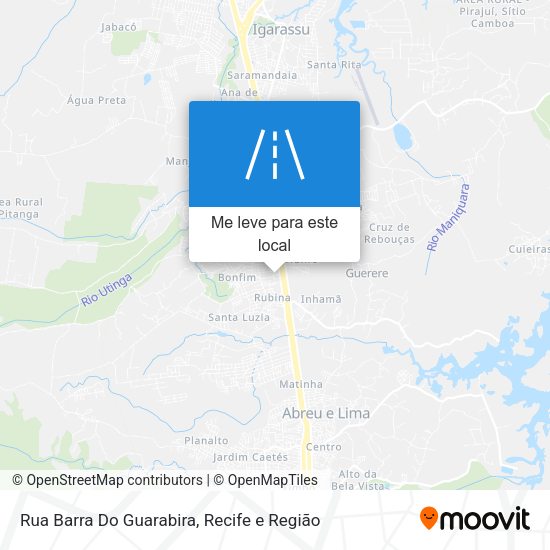 Rua Barra Do Guarabira mapa