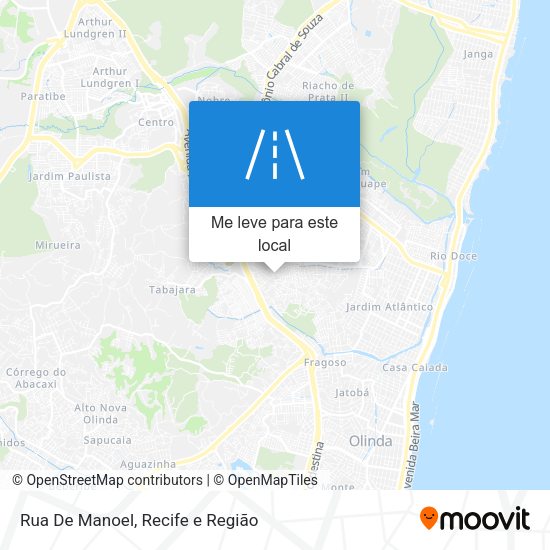 Rua De Manoel mapa