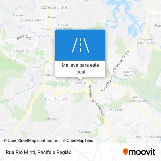 Rua Rio Miriti mapa