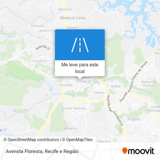 Avenida Floresta mapa