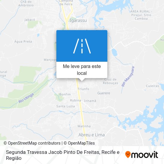 Segunda Travessa Jacob Pinto De Freitas mapa