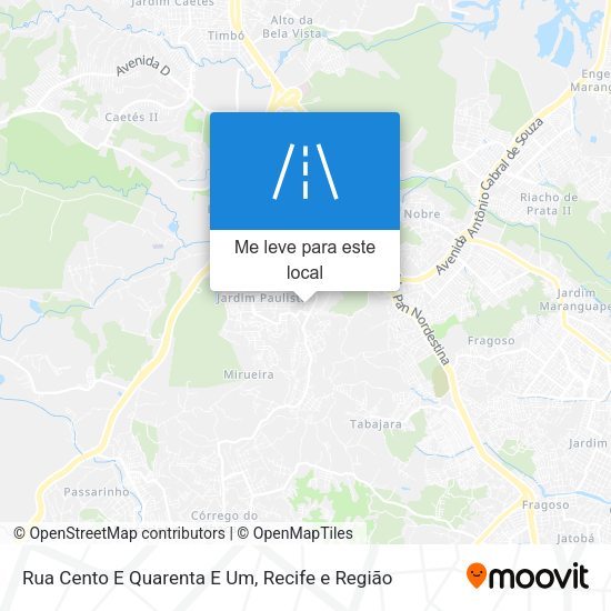 Rua Cento E Quarenta E Um mapa