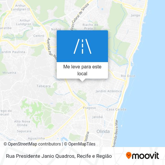 Rua Presidente Janio Quadros mapa