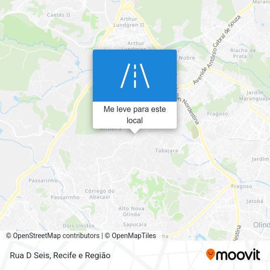 Rua D Seis mapa