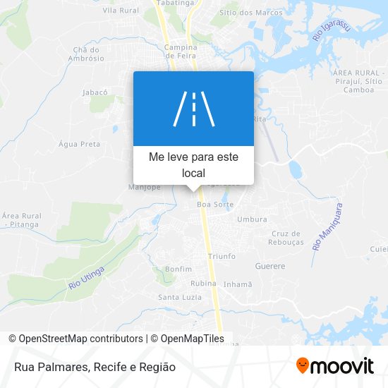 Rua Palmares mapa