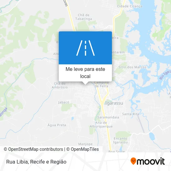 Rua Libia mapa