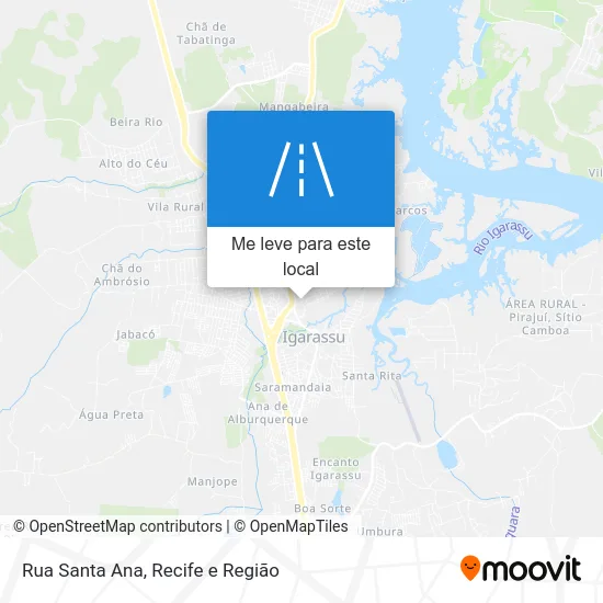 Rua Santa Ana mapa