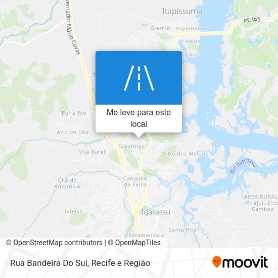Rua Bandeira Do Sul mapa