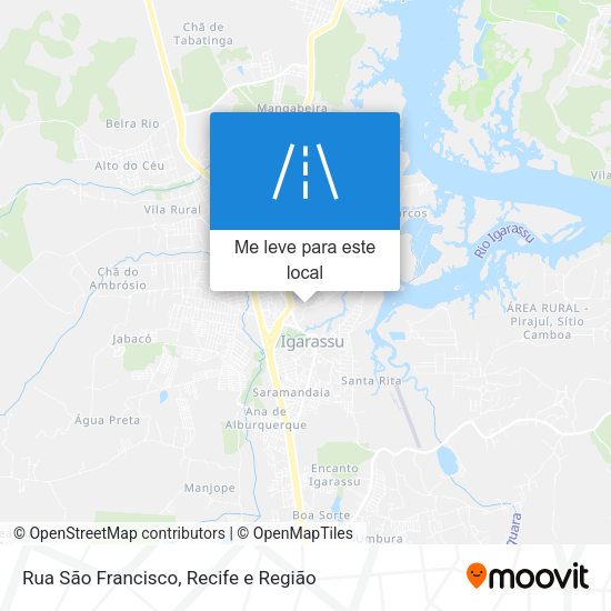 Rua São Francisco mapa