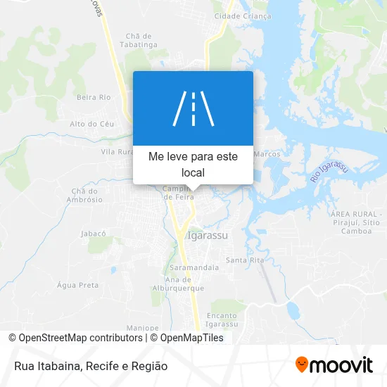Rua Itabaina mapa