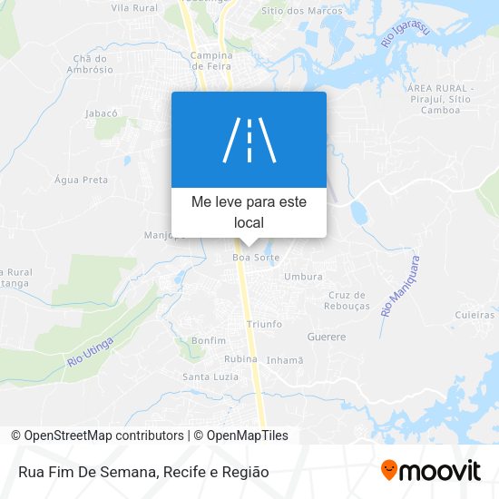 Rua Fim De Semana mapa
