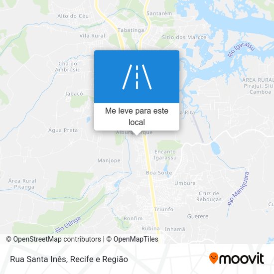 Rua Santa Inês mapa