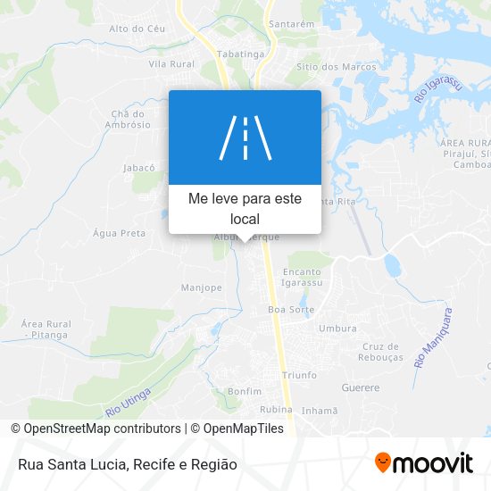 Rua Santa Lucia mapa