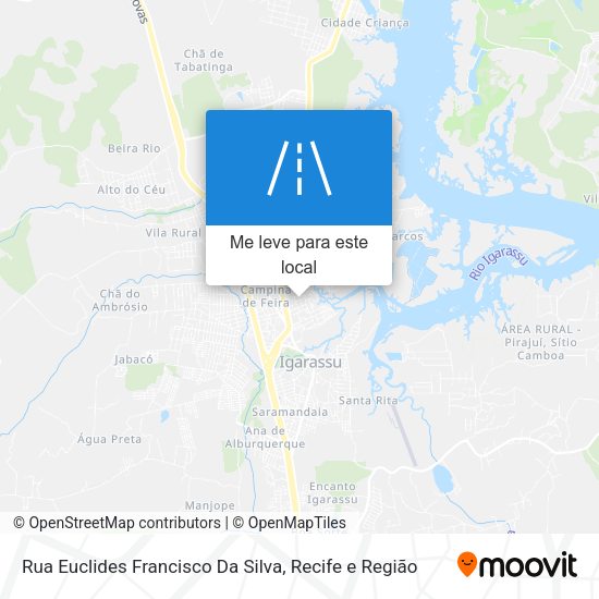 Rua Euclides Francisco Da Silva mapa