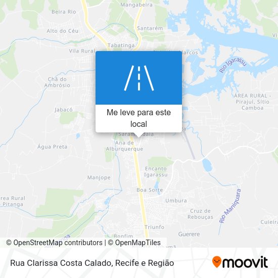 Rua Clarissa Costa Calado mapa