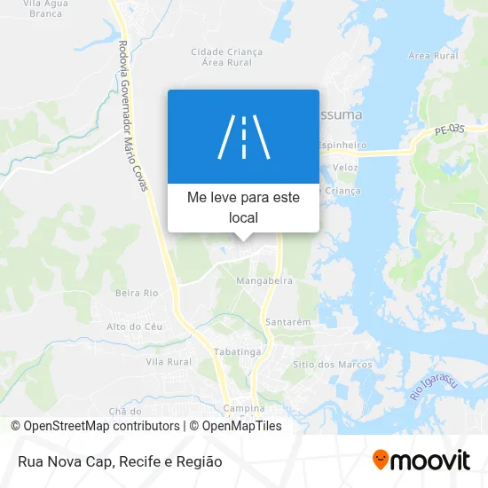 Rua Nova Cap mapa