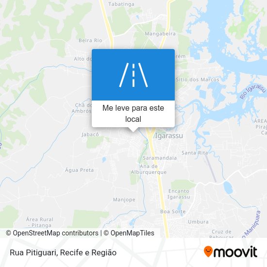 Rua Pitiguari mapa