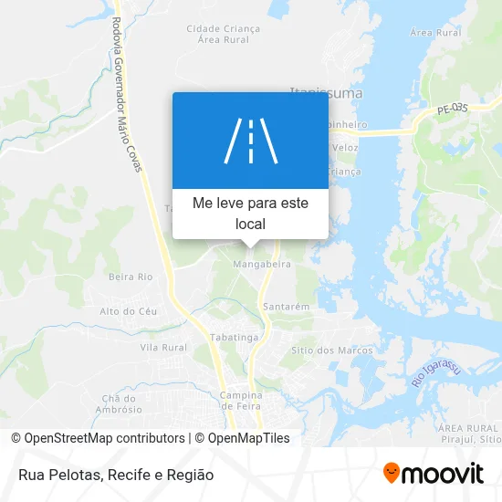 Rua Pelotas mapa