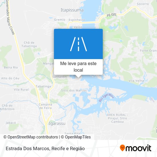 Estrada Dos Marcos mapa