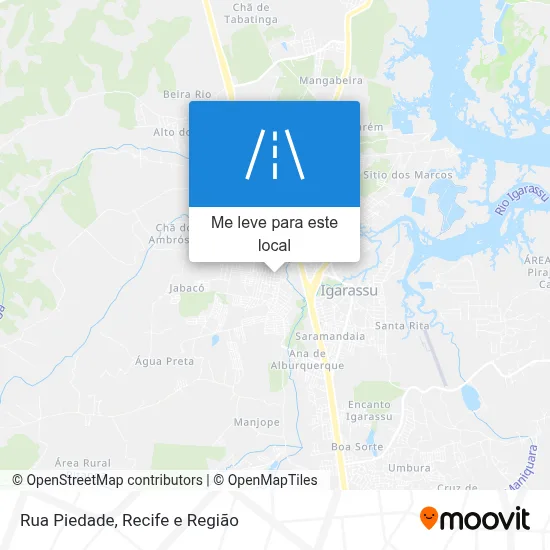 Rua Piedade mapa