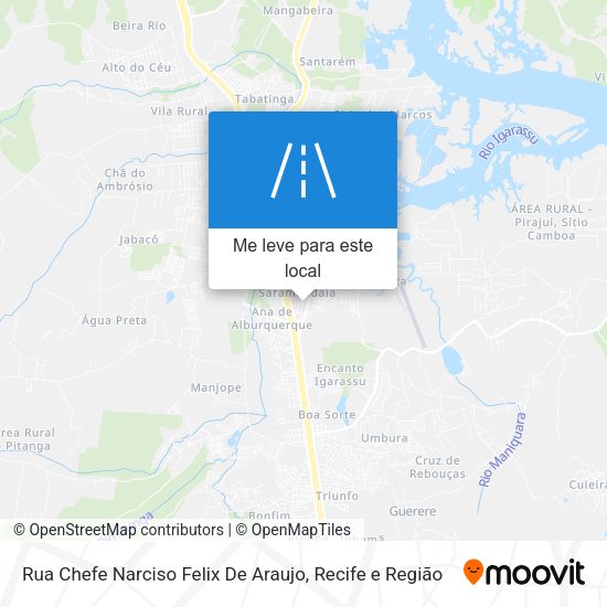 Rua Chefe Narciso Felix De Araujo mapa