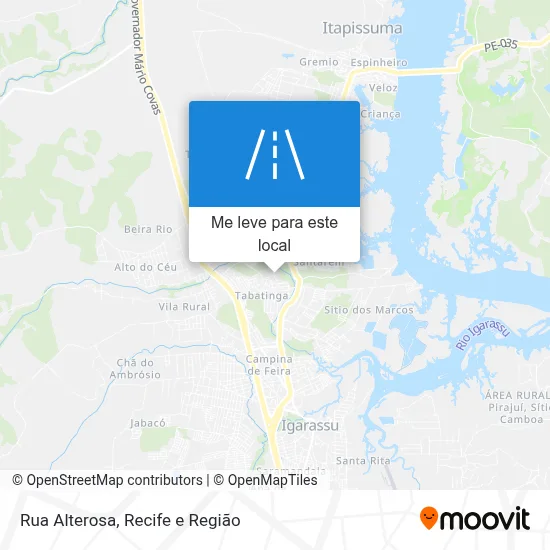 Rua Alterosa mapa