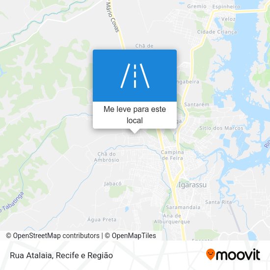 Rua Atalaia mapa