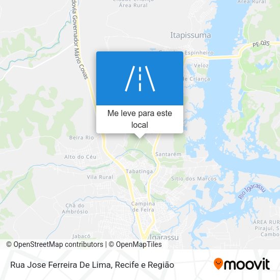 Rua Jose Ferreira De Lima mapa