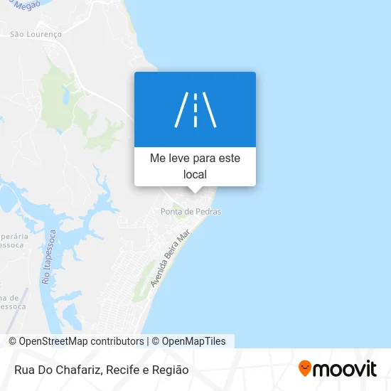 Rua Do Chafariz mapa