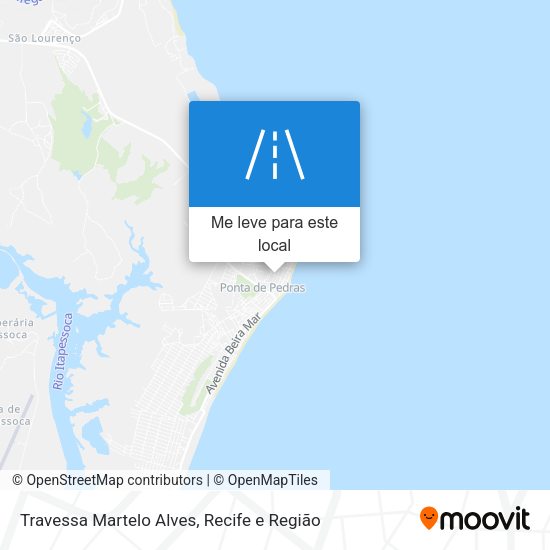 Travessa Martelo Alves mapa
