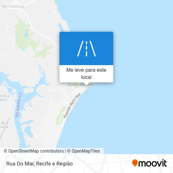 Rua Do Mar mapa