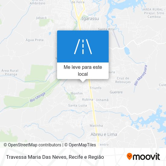 Travessa Maria Das Neves mapa