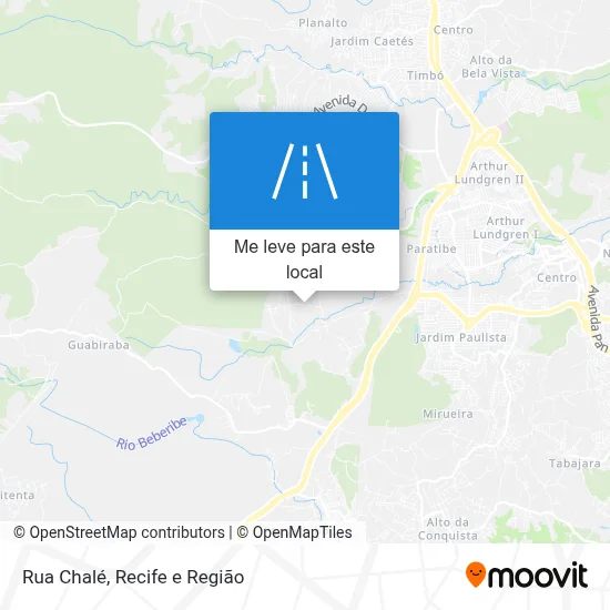 Rua Chalé mapa