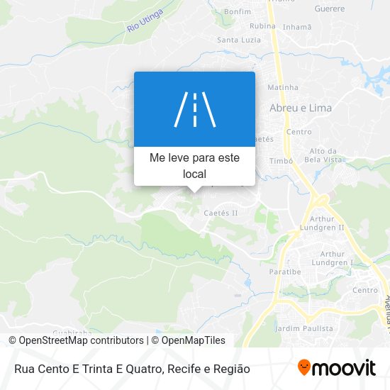 Rua Cento E Trinta E Quatro mapa