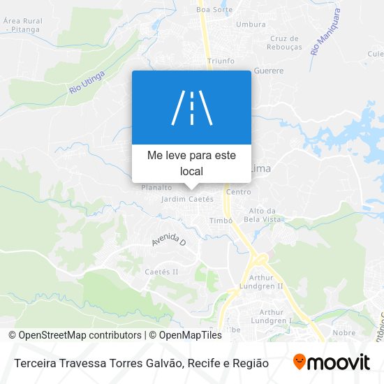 Terceira Travessa Torres Galvão mapa