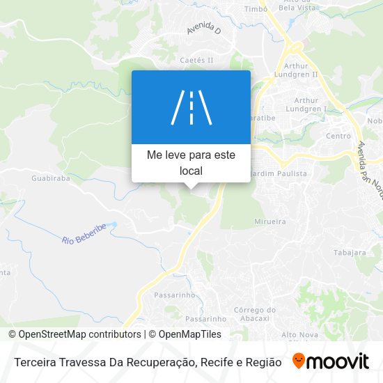 Terceira Travessa Da Recuperação mapa