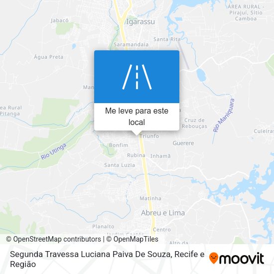 Segunda Travessa Luciana Paiva De Souza mapa