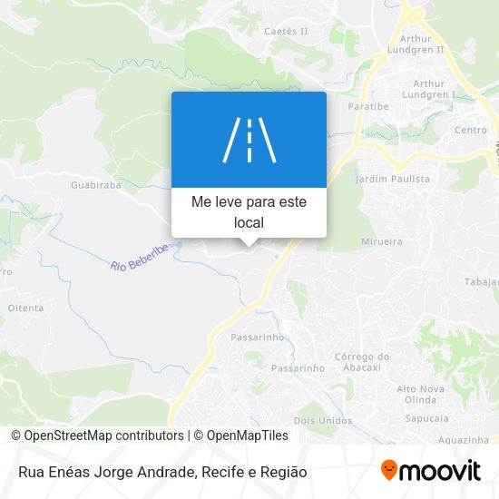 Rua Enéas Jorge Andrade mapa