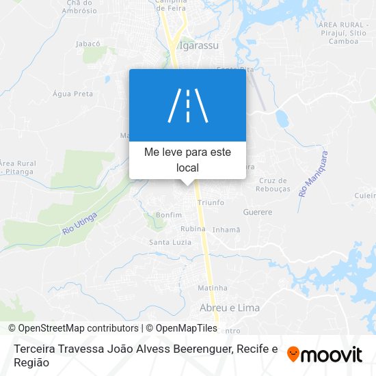 Terceira Travessa João Alvess Beerenguer mapa